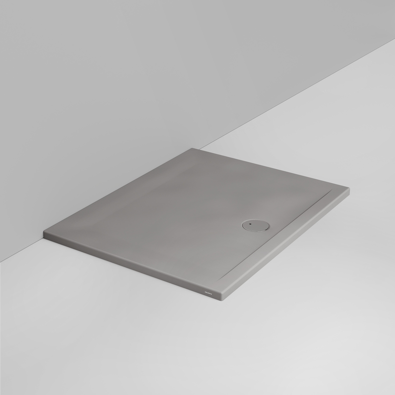 Ceramica Dolomite Piatto doccia rettangolare scarico esterno H4 120×90 – Squash - Grigio cemento