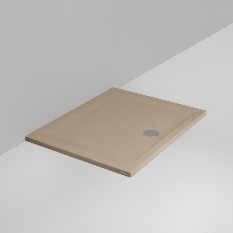 Ceramica Dolomite Piatto doccia rettangolare scarico esterno H4 120×90 – Squash - Beige naturale opaco antiscivolo