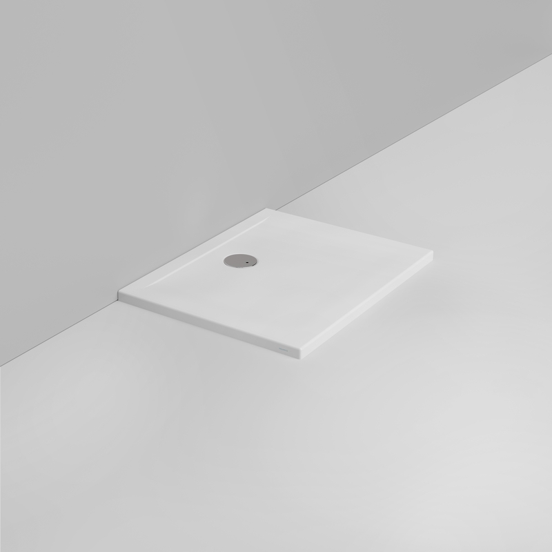 Ceramica Dolomite Piatto doccia rettangolare scarico lato parete H4 90×70 – Squash - Bianco opaco