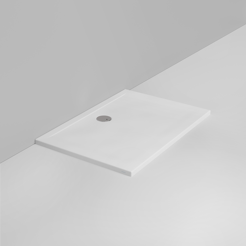 Ceramica Dolomite Piatto doccia rettangolare scarico lato parete H4 120×80 – Squash - Bianco opaco