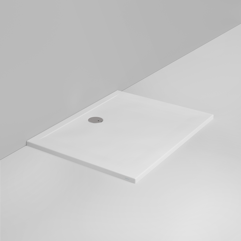 Ceramica Dolomite Piatto doccia rettangolare scarico lato parete H4 120×90 – Squash - Bianco opaco