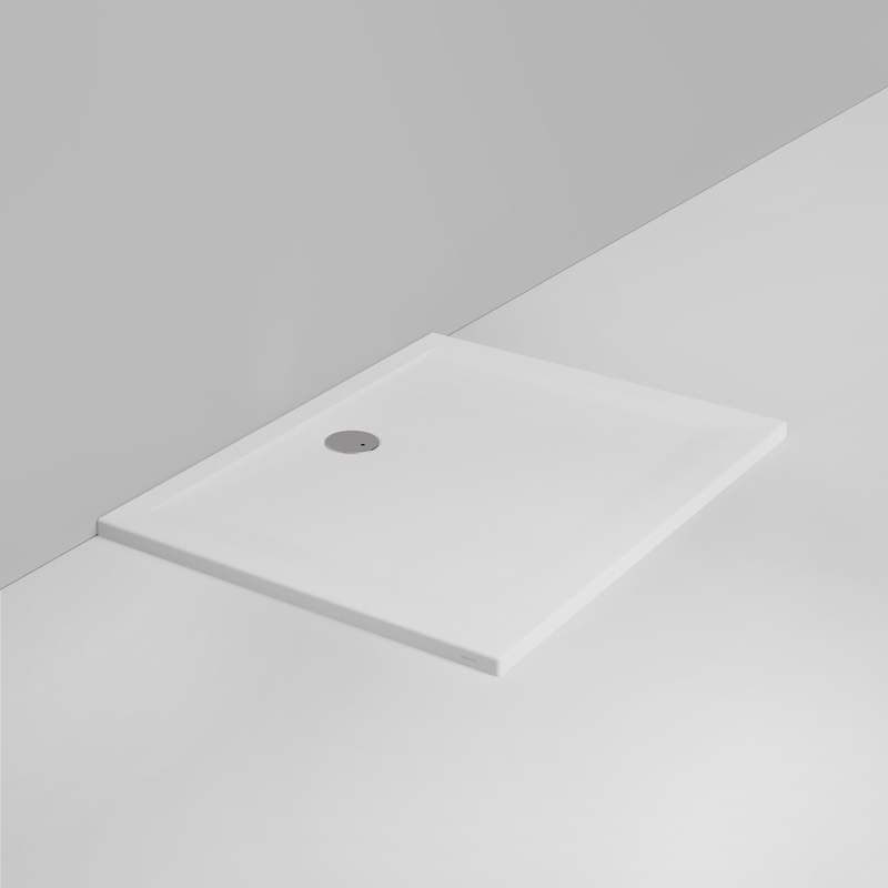 Ceramica Dolomite Piatto doccia rettangolare scarico lato parete H4 120×90 – Squash - Bianco opaco antiscivolo
