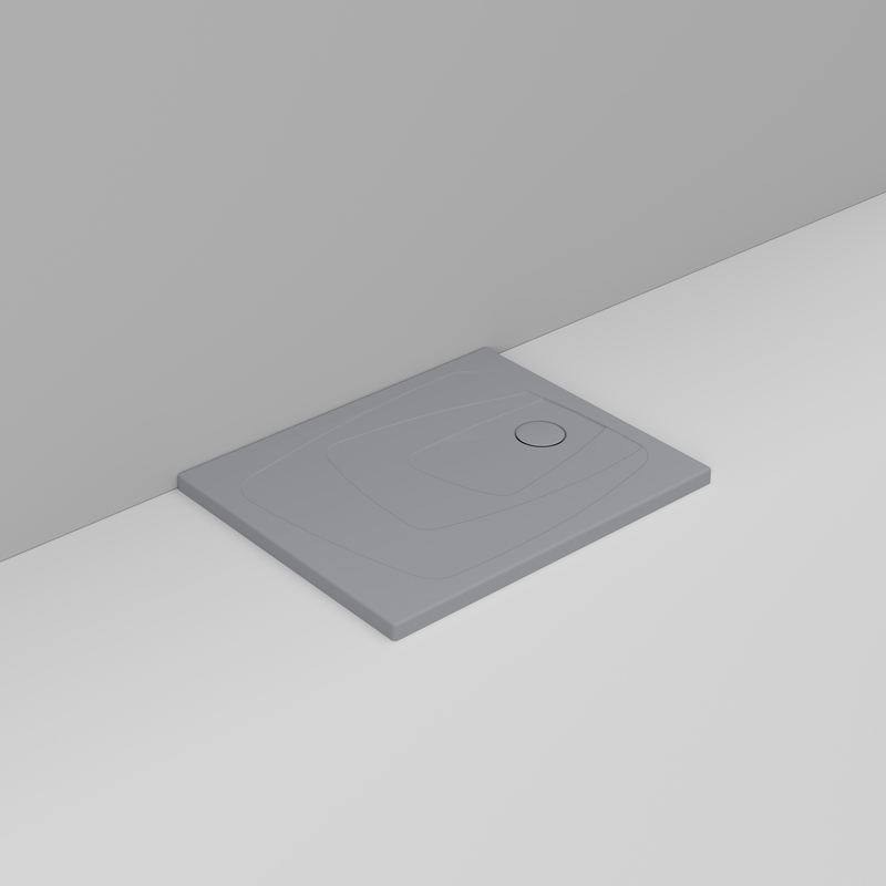 Ceramica Dolomite Piatto doccia rettangolare scarico destro H4 100×70 – Oltre - Grigio cemento