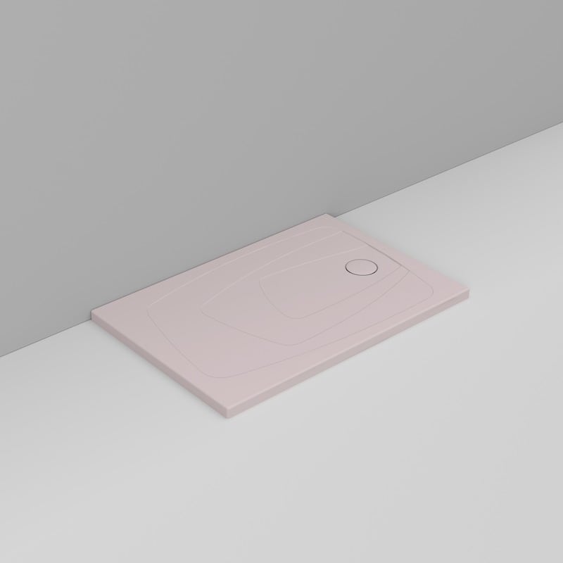 Ceramica Dolomite Piatto doccia rettangolare scarico destro H4 120×80 – Oltre - Rosa antico