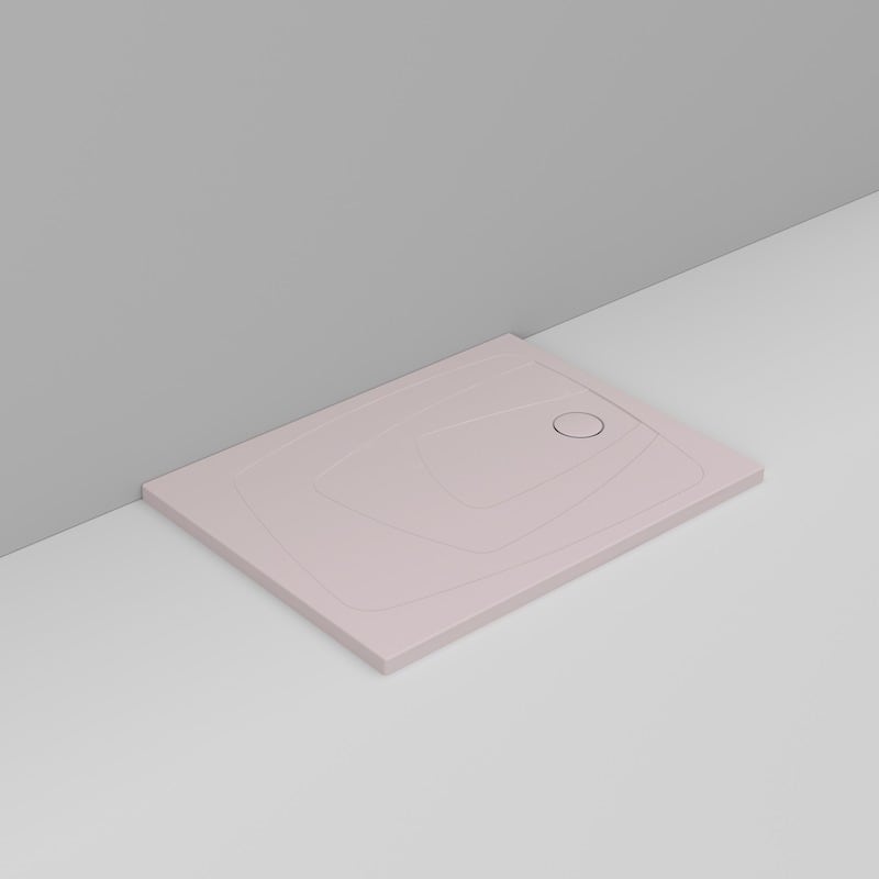 Ceramica Dolomite Piatto doccia rettangolare scarico destro H4 120×90 – Oltre - Rosa antico