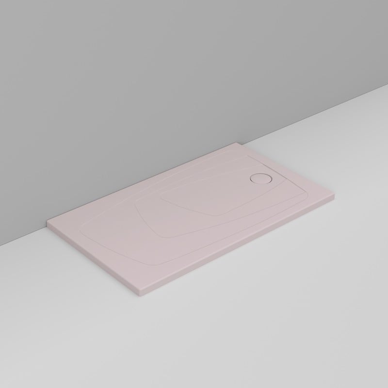 Ceramica Dolomite Piatto doccia rettangolare scarico destro H4 140×80 – Oltre - Rosa antico