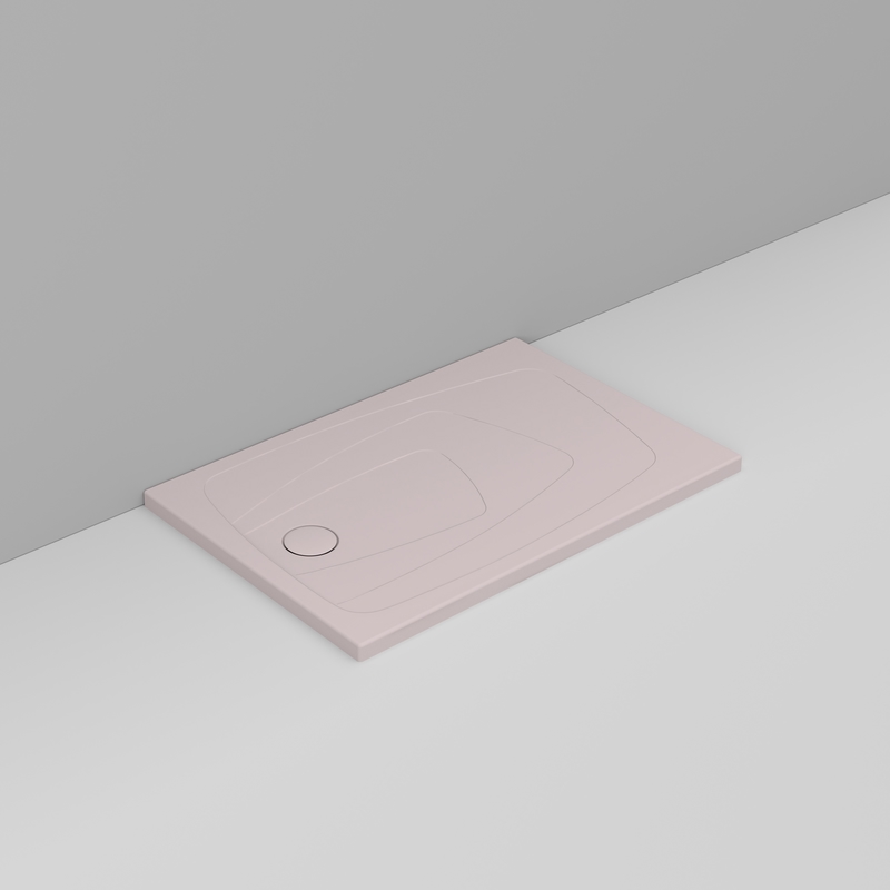 Ceramica Dolomite Piatto doccia rettangolare scarico sinistro H4 120×70 – Oltre - Rosa antico