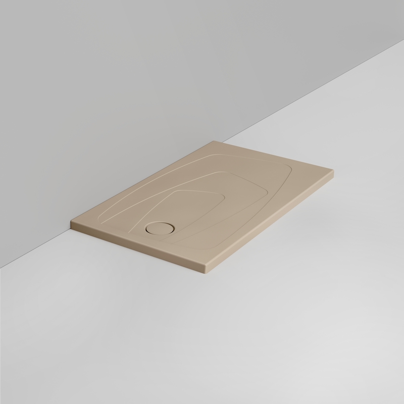Ceramica Dolomite Piatto doccia rettangolare scarico sinistro H4 120×70 – Oltre - Beige naturale opaco