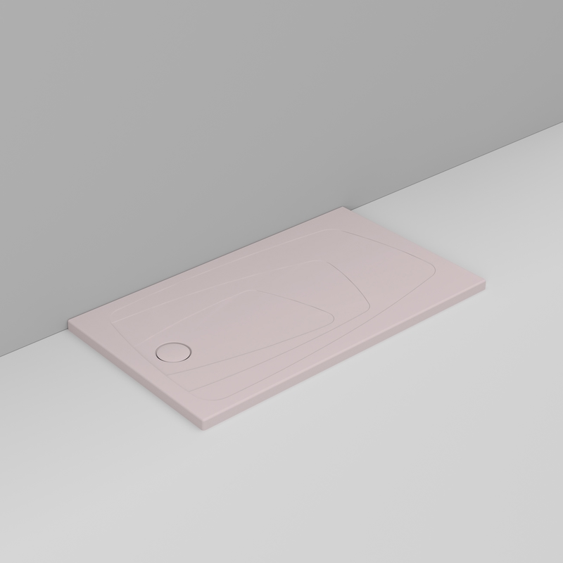 Ceramica Dolomite Piatto doccia rettangolare scarico sinistro H4 140×70 – Oltre - Rosa antico