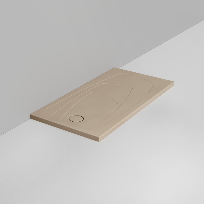 Ceramica Dolomite Piatto doccia rettangolare scarico sinistro H4 140×70 – Oltre - Beige naturale opaco