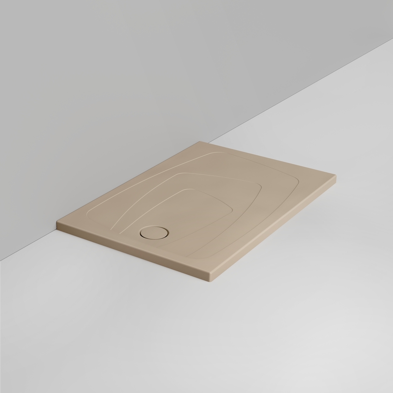 Ceramica Dolomite Piatto doccia rettangolare scarico sinistro H4 120×80 – Oltre - Beige naturale opaco