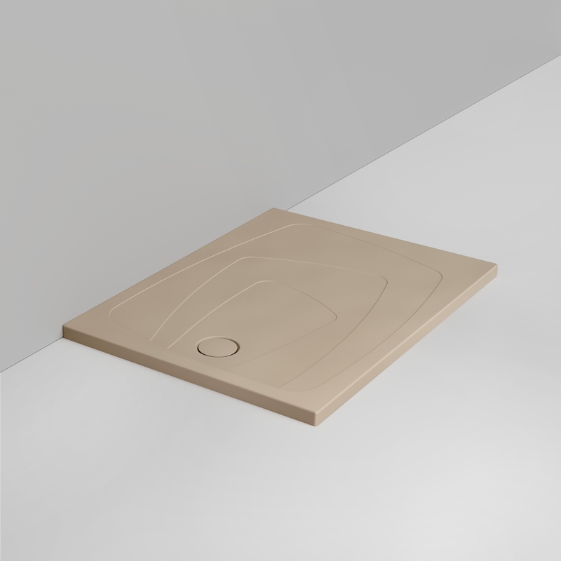Ceramica Dolomite Piatto doccia rettangolare scarico sinistro H4 120×90 – Oltre - Beige naturale opaco