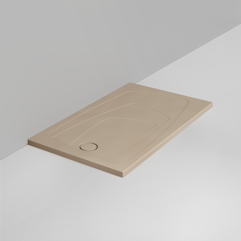 Ceramica Dolomite Piatto doccia rettangolare scarico sinistro H4 140×80 – Oltre - Beige naturale opaco
