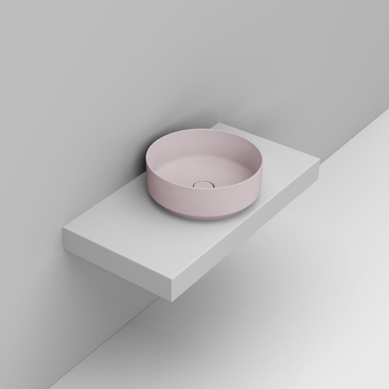 Ceramica Dolomite Lavabo da appoggio 44×44 – Noemi - Rosa antico