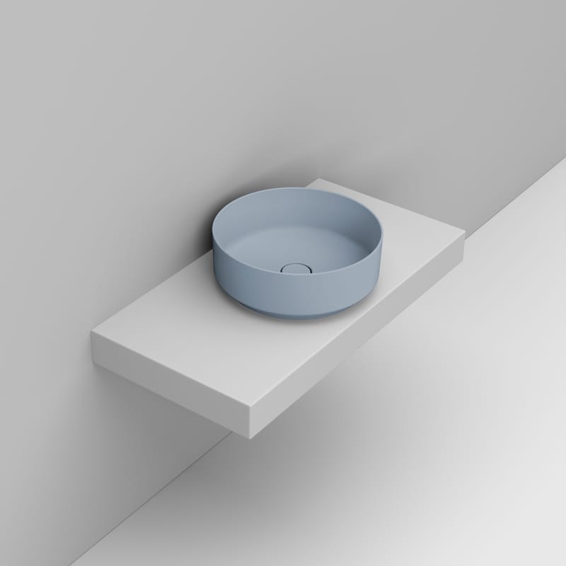 Ceramica Dolomite Lavabo da appoggio 44×44 – Noemi - Azzurro avio
