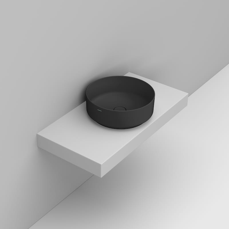 Ceramica Dolomite Lavabo da appoggio 44×44 – Noemi - Nero opaco