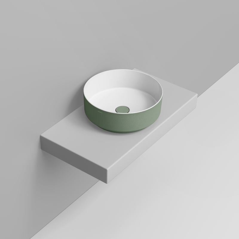 Ceramica Dolomite Lavabo da appoggio 44×44 – Noemi - Salvia silvestre materico