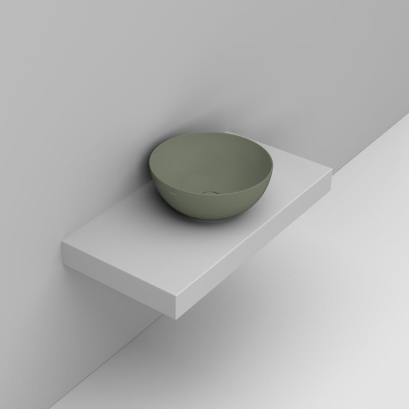 Ceramica Dolomite Lavabo da appoggio 44×44 – Noemi - Salvia silvestre