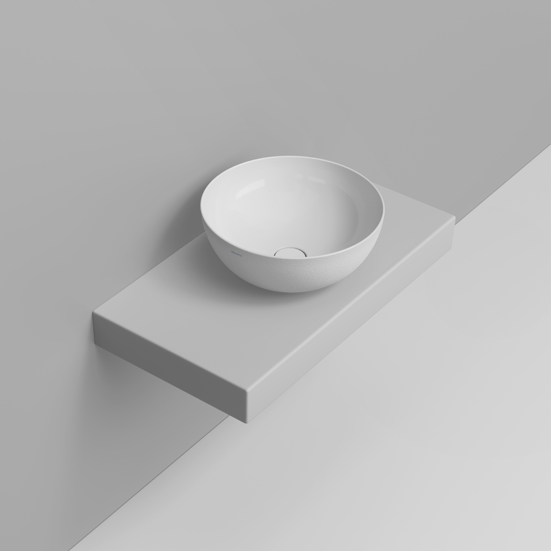 Ceramica Dolomite Lavabo da appoggio 44×44 – Noemi - Bianco materico