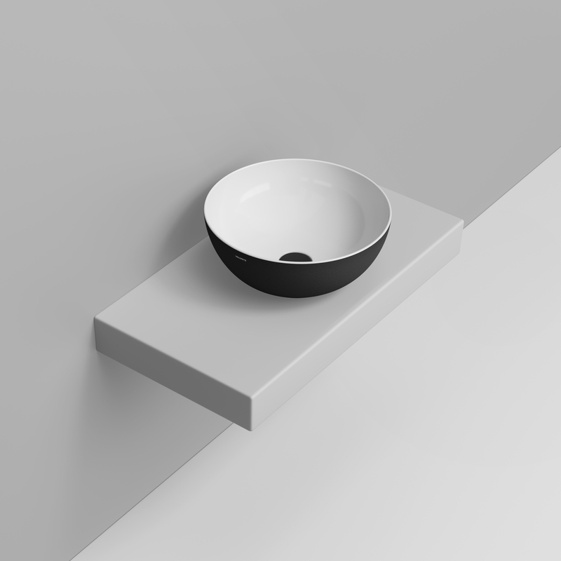 Ceramica Dolomite Lavabo da appoggio 44×44 – Noemi - Nero materico