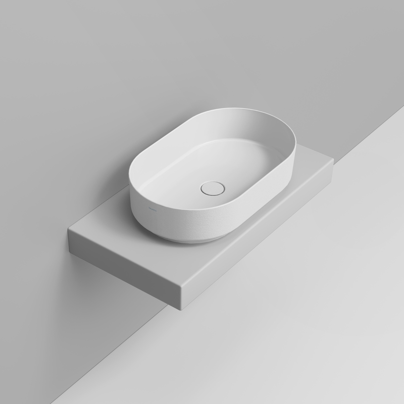 Ceramica Dolomite Lavabo da appoggio 60×36 – Noemi - Bianco materico