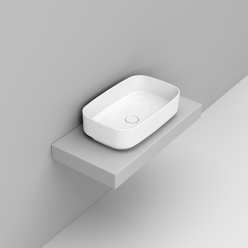 Ceramica Dolomite Lavabo da appoggio 62×38 – Oltre - Bianco opaco