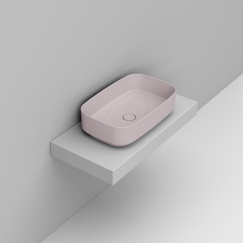 Ceramica Dolomite Lavabo da appoggio 62×38 – Oltre - Rosa antico