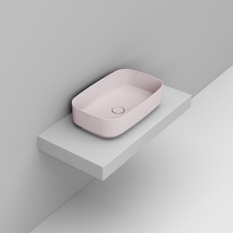 Ceramica Dolomite Lavabo da appoggio 62×38 – Noemi - Rosa antico