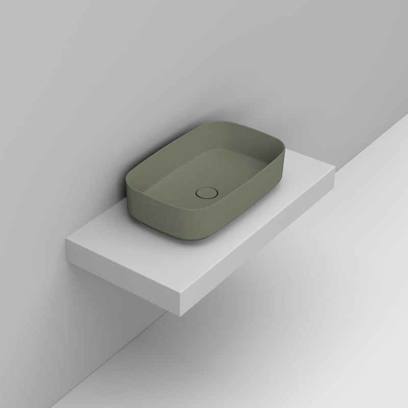 Ceramica Dolomite Lavabo da appoggio 62×38 – Noemi - Salvia silvestre