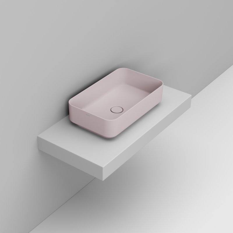 Ceramica Dolomite Lavabo da appoggio 60×36 – Noemi - Rosa antico