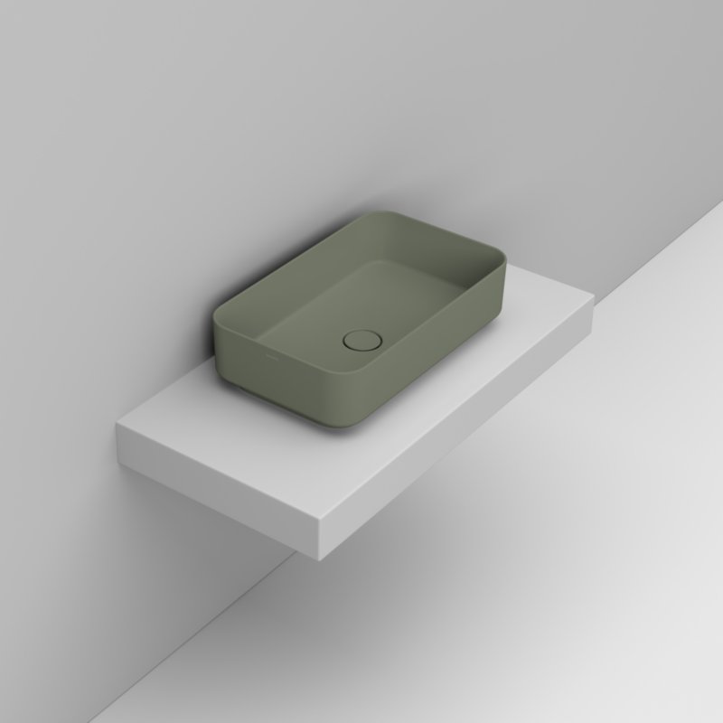 Ceramica Dolomite Lavabo da appoggio 60×36 – Noemi - Salvia silvestre