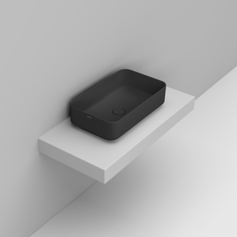 Ceramica Dolomite Lavabo da appoggio 60×36 – Noemi - Nero opaco