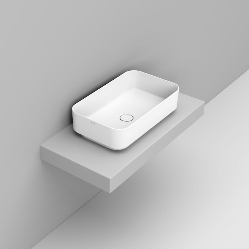 Ceramica Dolomite Lavabo da appoggio 64×38,5 – Noemi - Bianco opaco