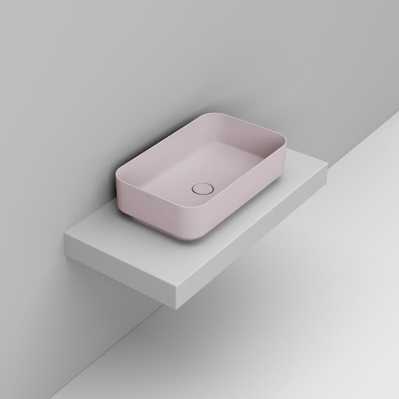 Ceramica Dolomite Lavabo da appoggio 64×38,5 – Noemi - Rosa antico