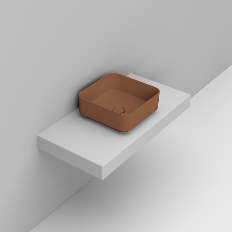 Ceramica Dolomite Lavabo da appoggio 40×40 – Noemi - Creta