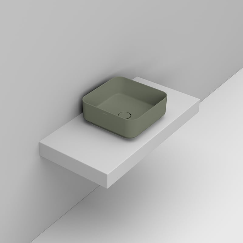 Ceramica Dolomite Lavabo da appoggio 40×40 – Noemi - Salvia silvestre