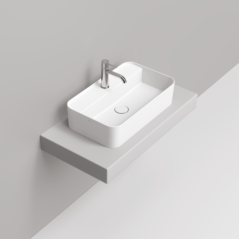 Ceramica Dolomite Lavabo à poser  60×36 – Noemi - Bianco opaco