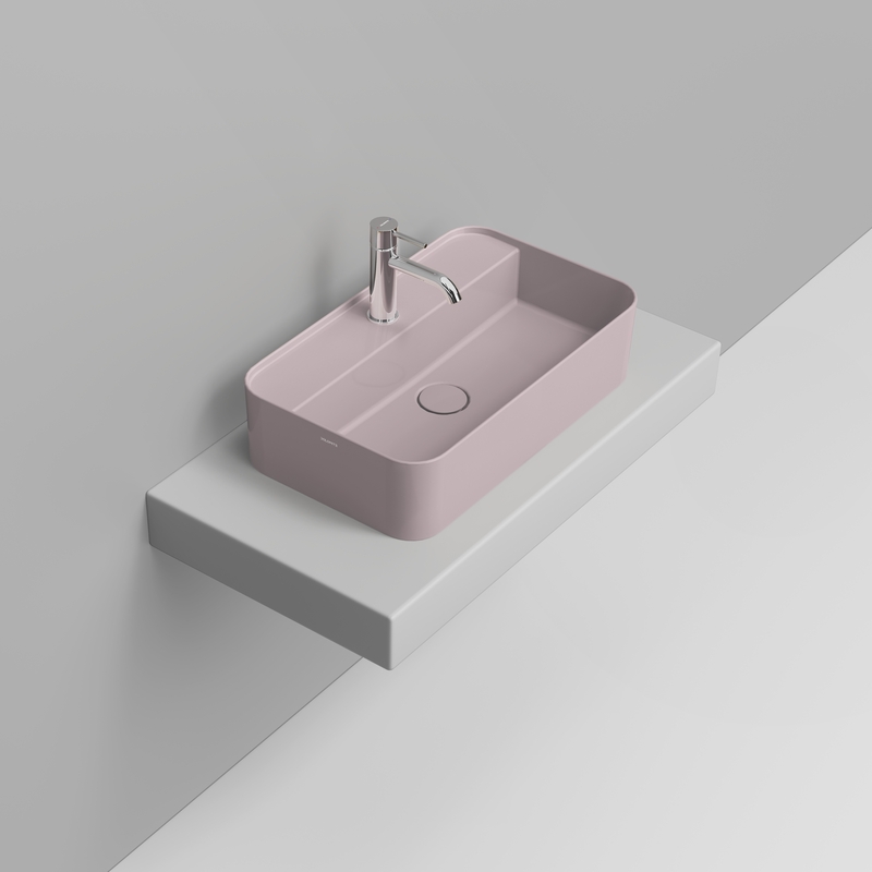 Ceramica Dolomite Lavabo à poser  60×36 – Noemi - Rosa antico