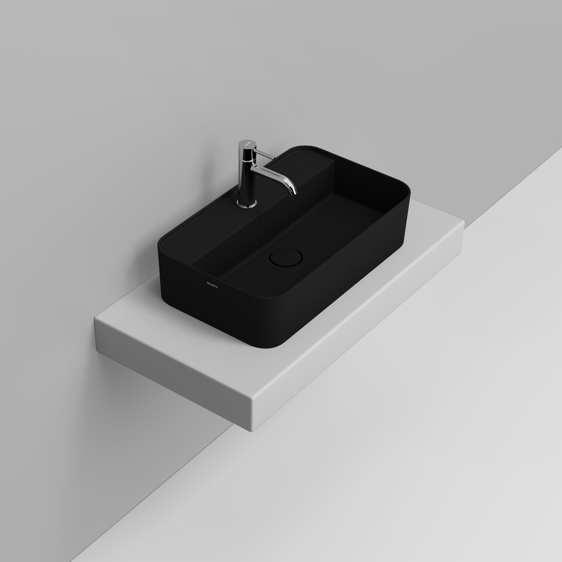 Ceramica Dolomite Lavabo à poser  60×36 – Noemi - Nero opaco