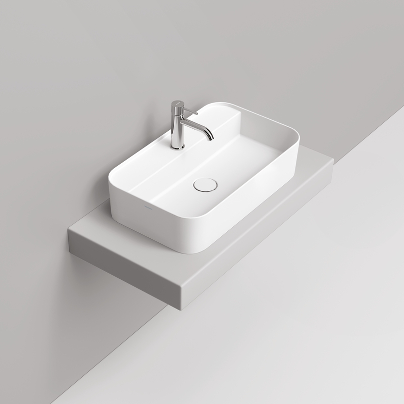 Ceramica Dolomite Lavabo da appoggio 64×38,5 – Noemi - Bianco opaco