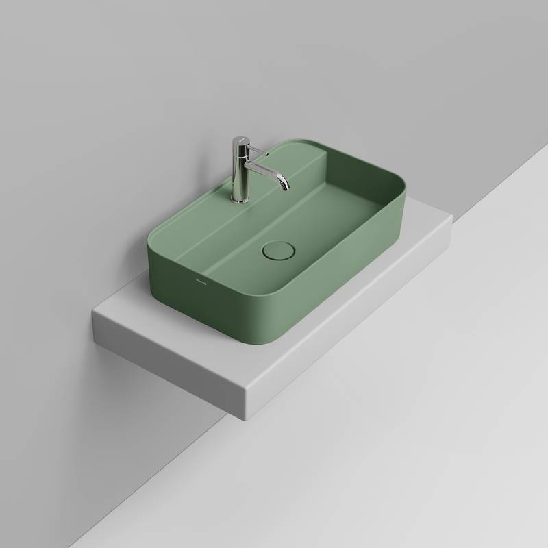 Ceramica Dolomite Lavabo da appoggio 64×38,5 – Noemi - Salvia silvestre