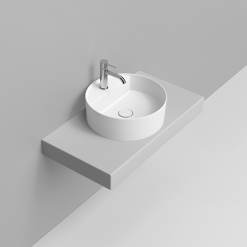 Ceramica Dolomite Lavabo da appoggio 44×44 – Noemi - Bianco opaco