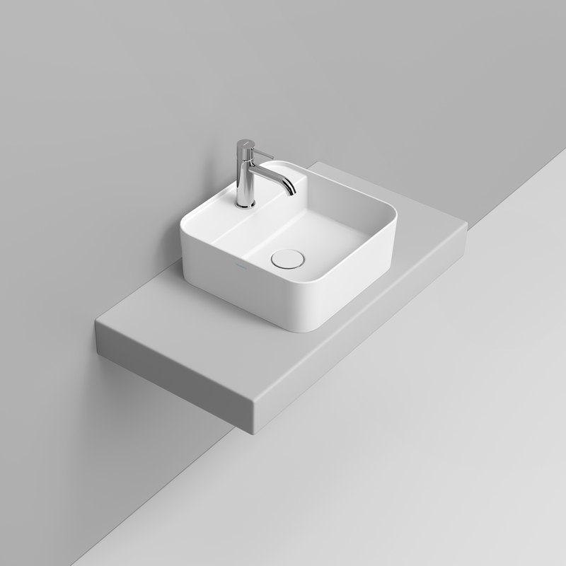 Ceramica Dolomite Lavabo da appoggio 40×40 – Noemi - Bianco opaco