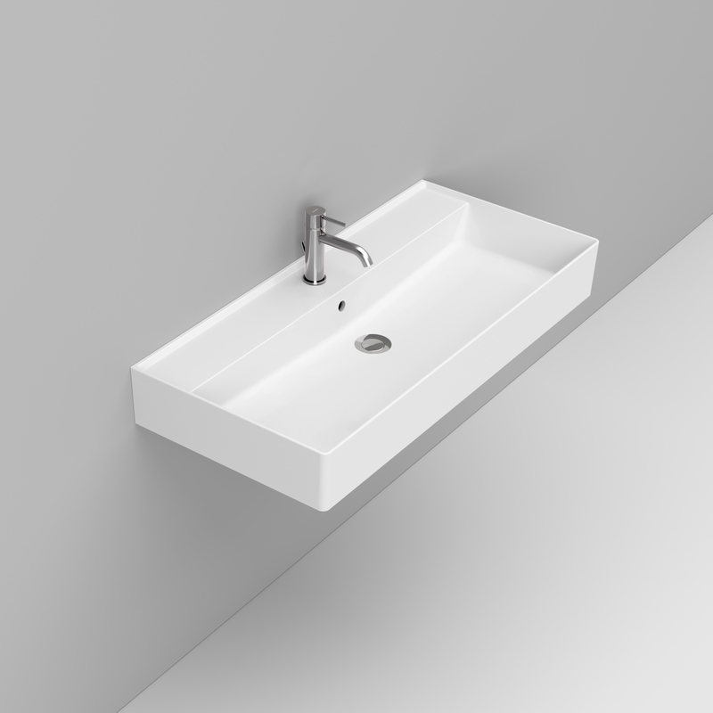 Ceramica Dolomite Lavabo 100×47 – Multiplo - Bianco opaco