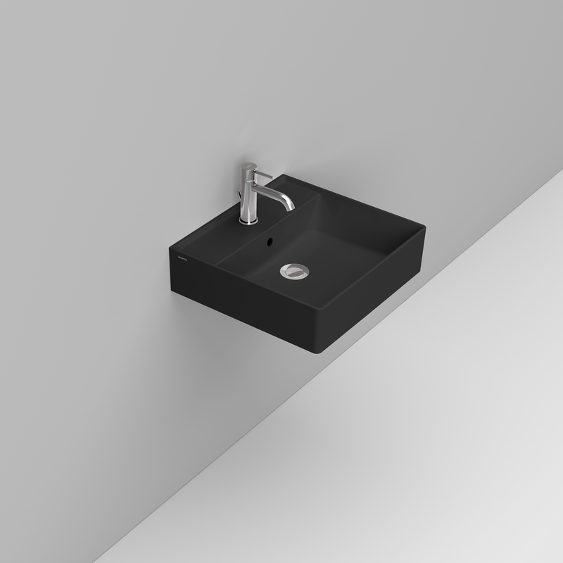Ceramica Dolomite Lavabo 50×47 – Multiplo - Nero opaco