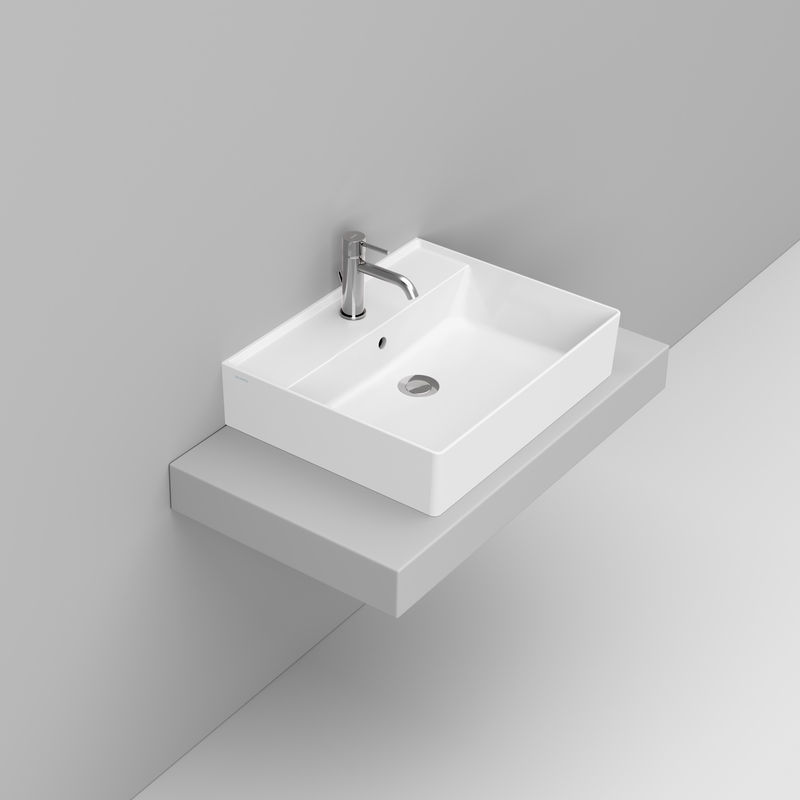 Ceramica Dolomite Lavabo da appoggio 60×47 – Multiplo - Bianco opaco