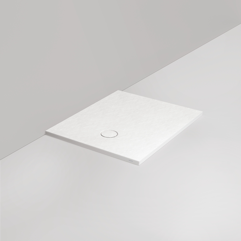 Ceramica Dolomite - D416H43 - Piatto doccia rettangolare – scarico laterale H3 100×80 – Kalk