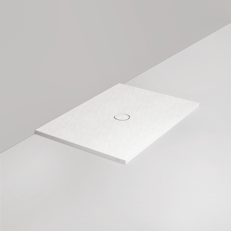 Ceramica Dolomite - D416K43 - Piatto doccia rettangolare – scarico centrale H3 120×80 – Kalk