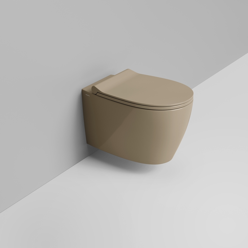 Ceramica Dolomite Vaso sospeso 36×54 – Niva - Marrone alpino lucido