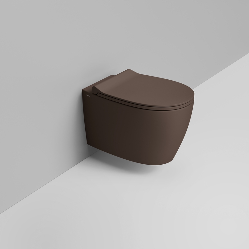 Ceramica Dolomite Vaso sospeso 36×54 – Niva - Marrone alpino opaco